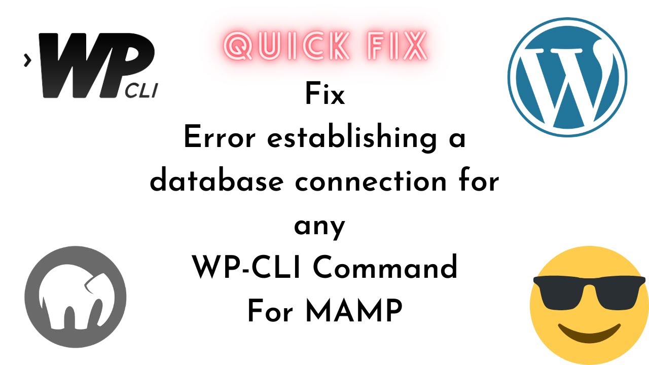 How to Fix Error establishing a database connection for any WP-CLI Command For MAMP