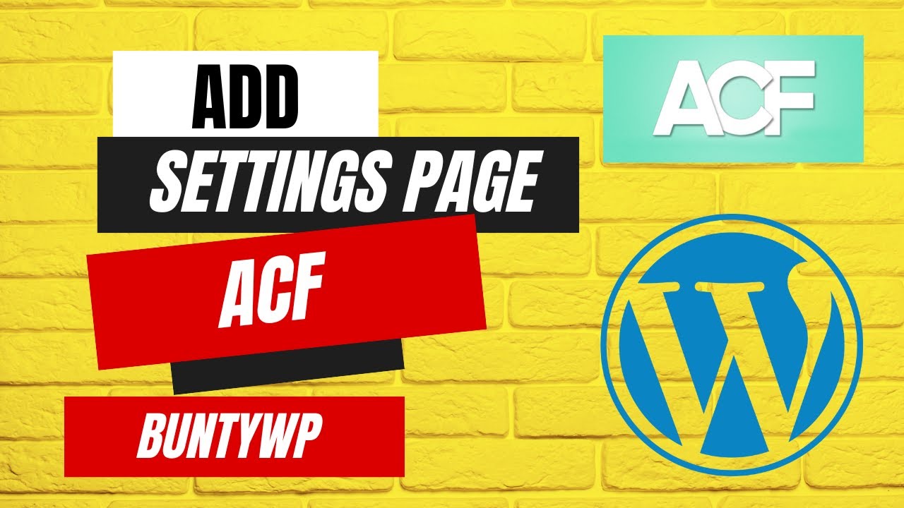 BEST PLUGIN for WordPress Developer - ACF Settings page | Part - 2