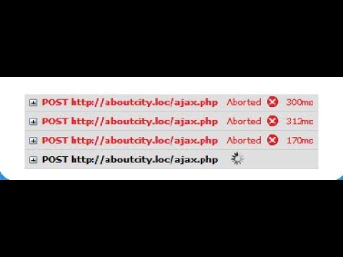 Abort all running AJAX on click jQuery
