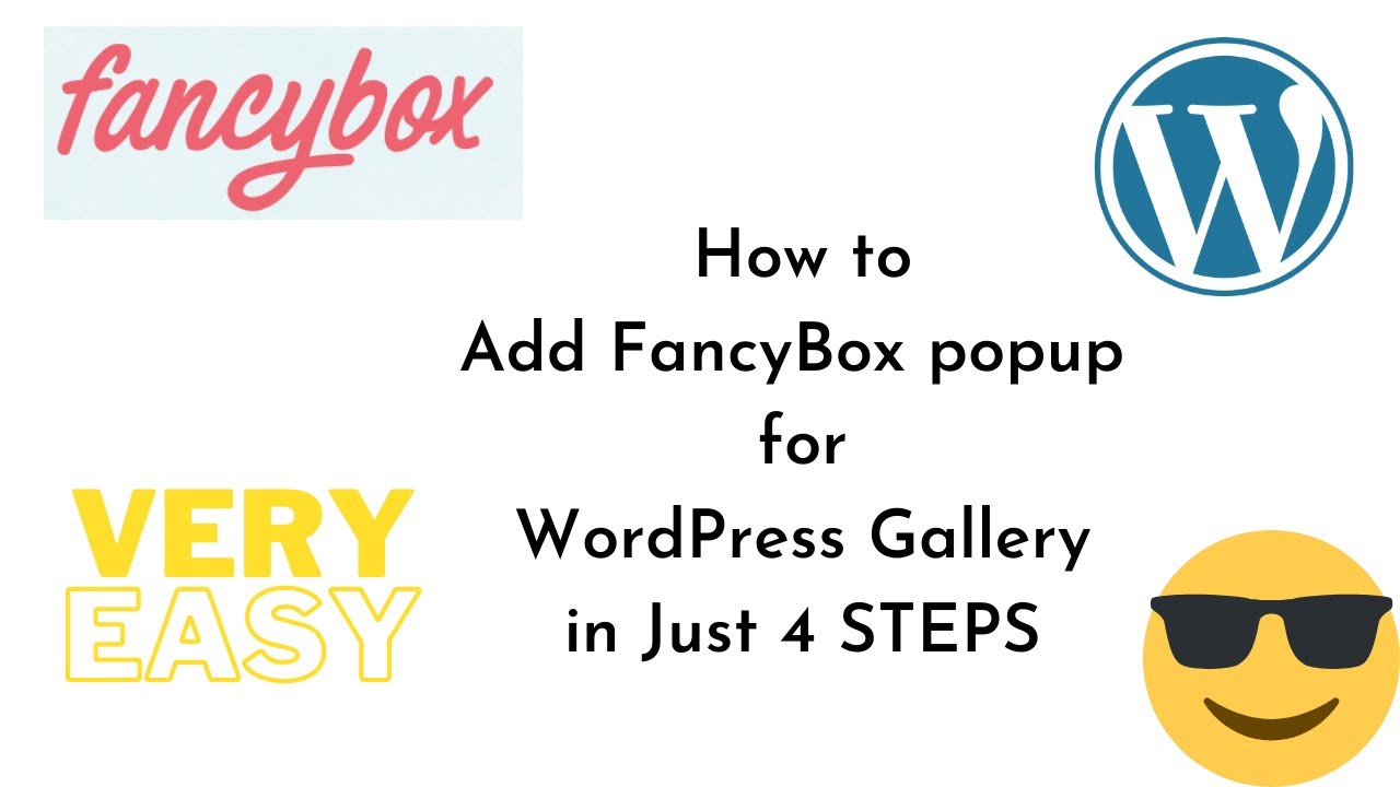 How to add FancyBox popup for WordPress Gallery in just 4 STEPS | WordPress | WP Tips and Tricks