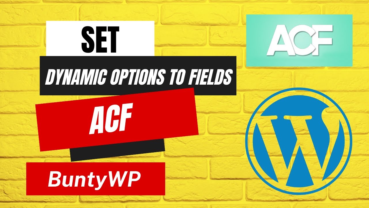 BEST PLUGIN for WordPress Developer - Set dynamic options to field | Part - 3