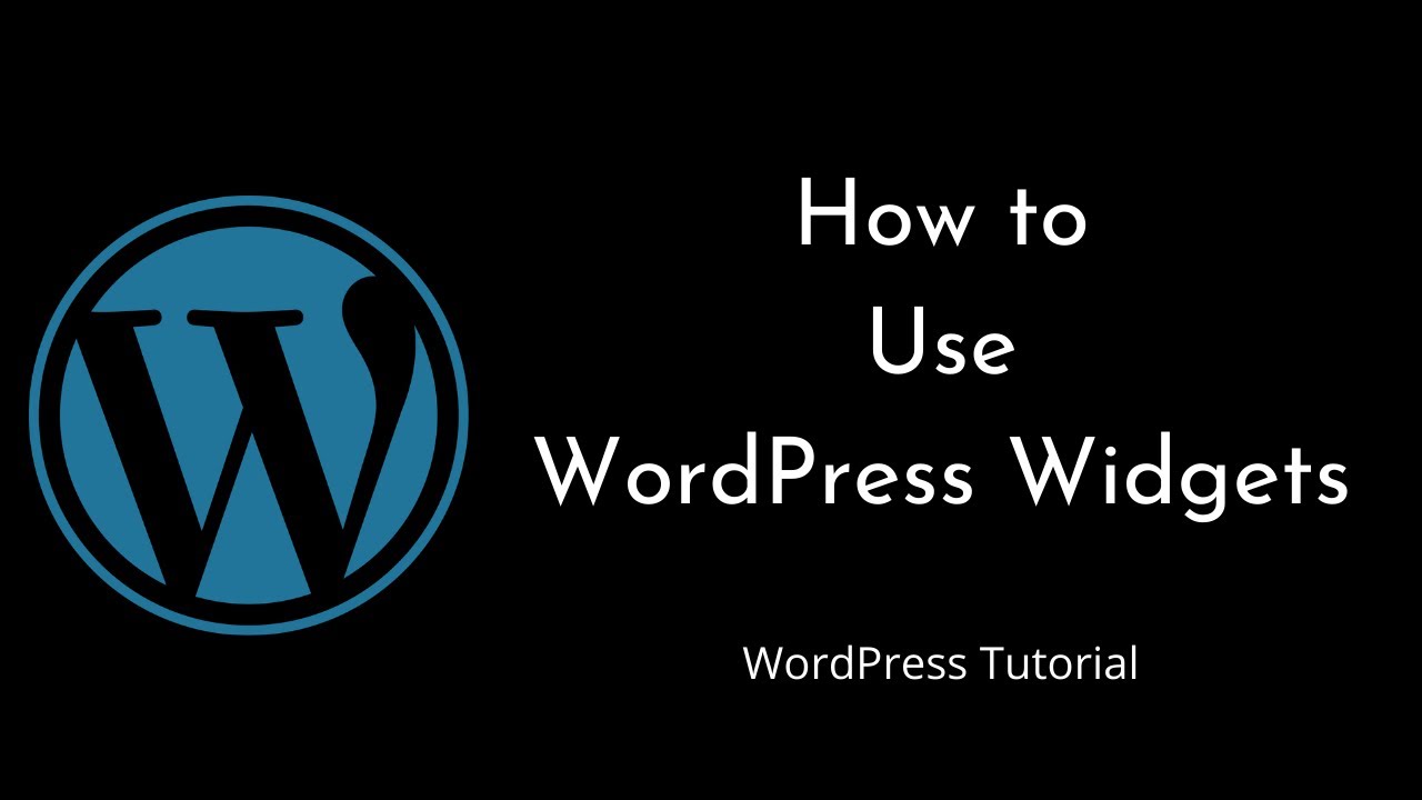 How to Use Widgets in WordPress | WordPress | Tutorial for Beginners | Tutorial - 9