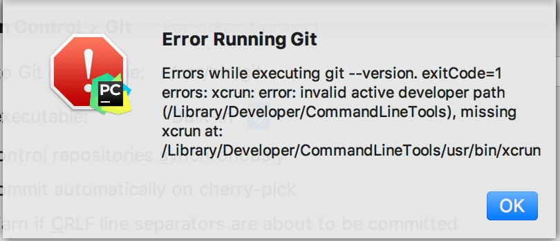Git is not working after macOS Update