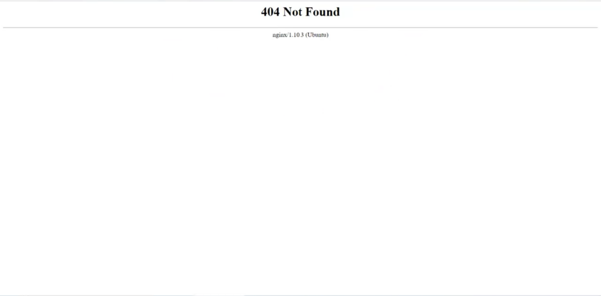 Fix 404 error on nginx