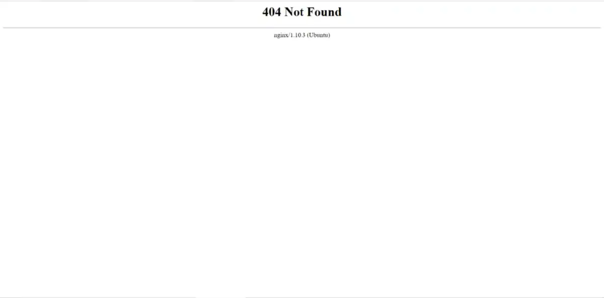 Fix 404 error on nginx
