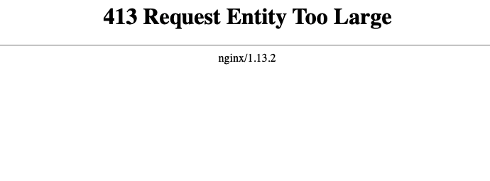 Fix 413 Request Entity Too Large in MaMP in 2 Minutes
